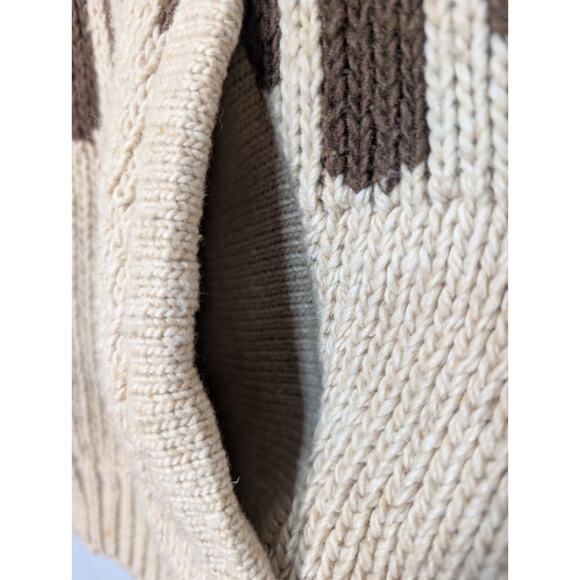 Toad &Co Women's Oversized Knit Cardigan Geometric Earthly Full Button S (675) - Picture 5 of 8